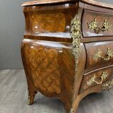 Curved chest of drawers in Louis XV style, early 20th century