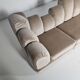Beige mohair velvet sectional sofa by Hans Hopfer, Roche Bobois.