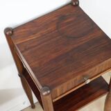 Art Deco pair of nightstands in walnut – 1940s