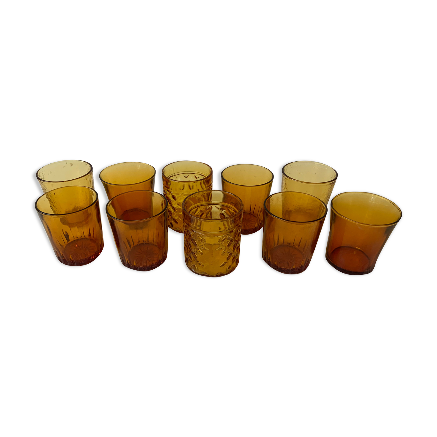 Unarthed amber glasses