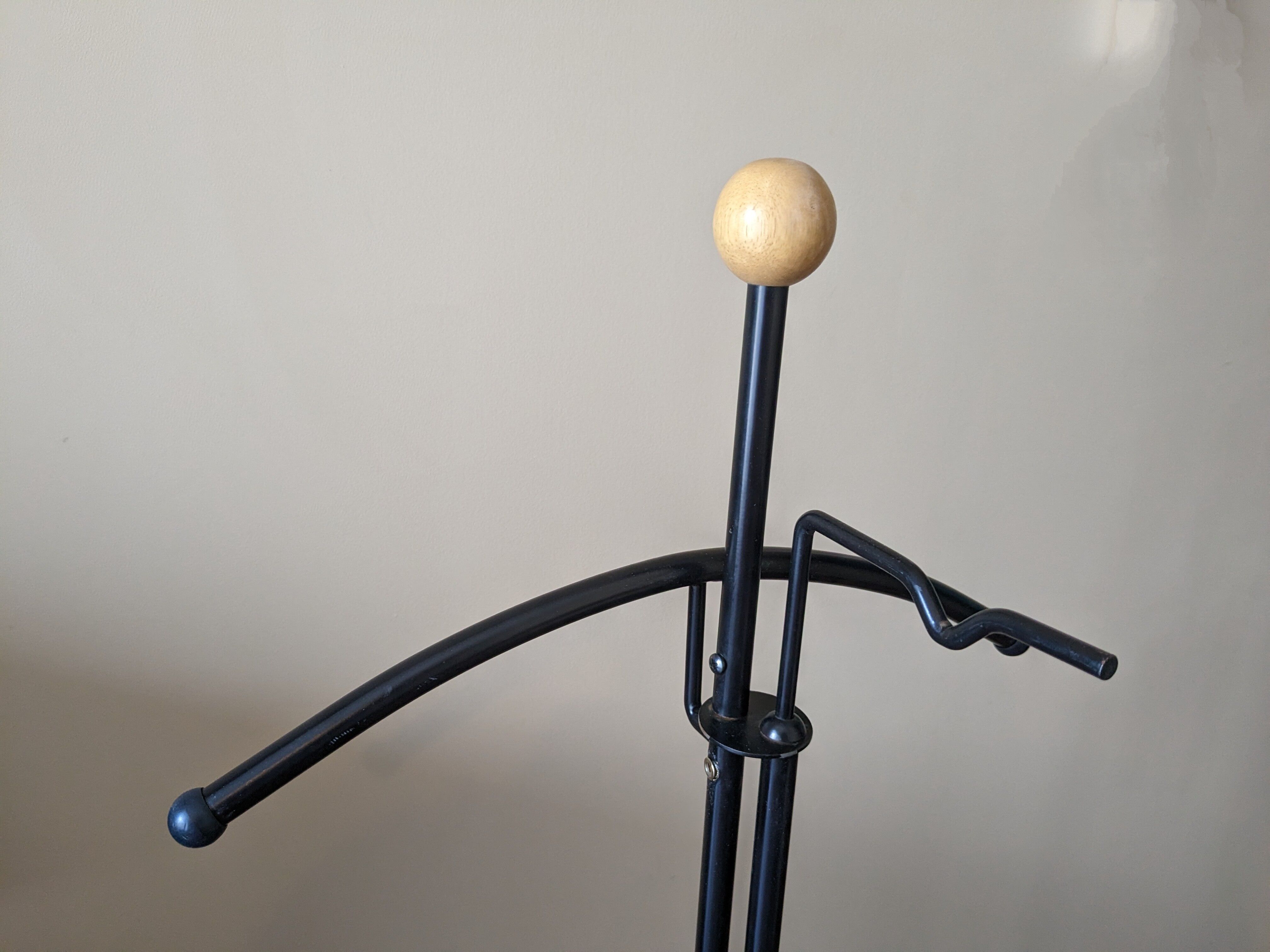 Vintage valet black and wood