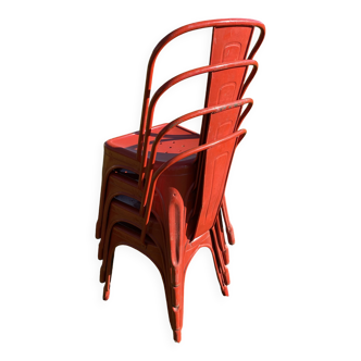 Chaises de style Tolix, modèle A des années 1970-80