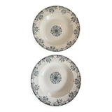 2 'Mignon' soup plates from Sarreguemines
