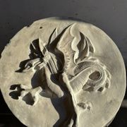 Dragon en plâtre par Walter De Buck