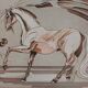 Carul : à cheval, lithographie originale signée