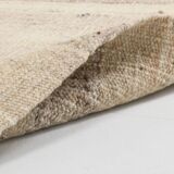Striped Pattern Brown & Cream Vintage Kilim Rug, 220x300Cm