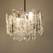 Ice Glass Chandelier by J. T. Kalmar for Kalmar Franken KG, 1960s