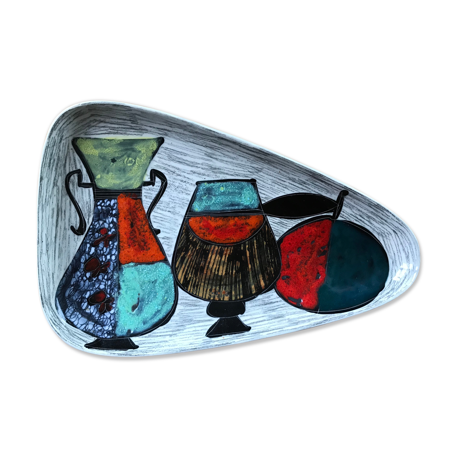 Cut in earthenware circa 1960