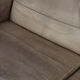 Vintage scandinavian mid-century modern leather and oak sofa, 1970s