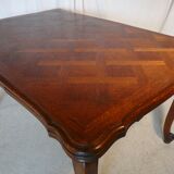 Extendable rectangular table with Italian extension cords