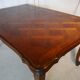 Extendable rectangular table with Italian extension cords