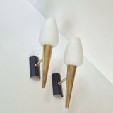 Pair of vintage wall lights from the 1950s.