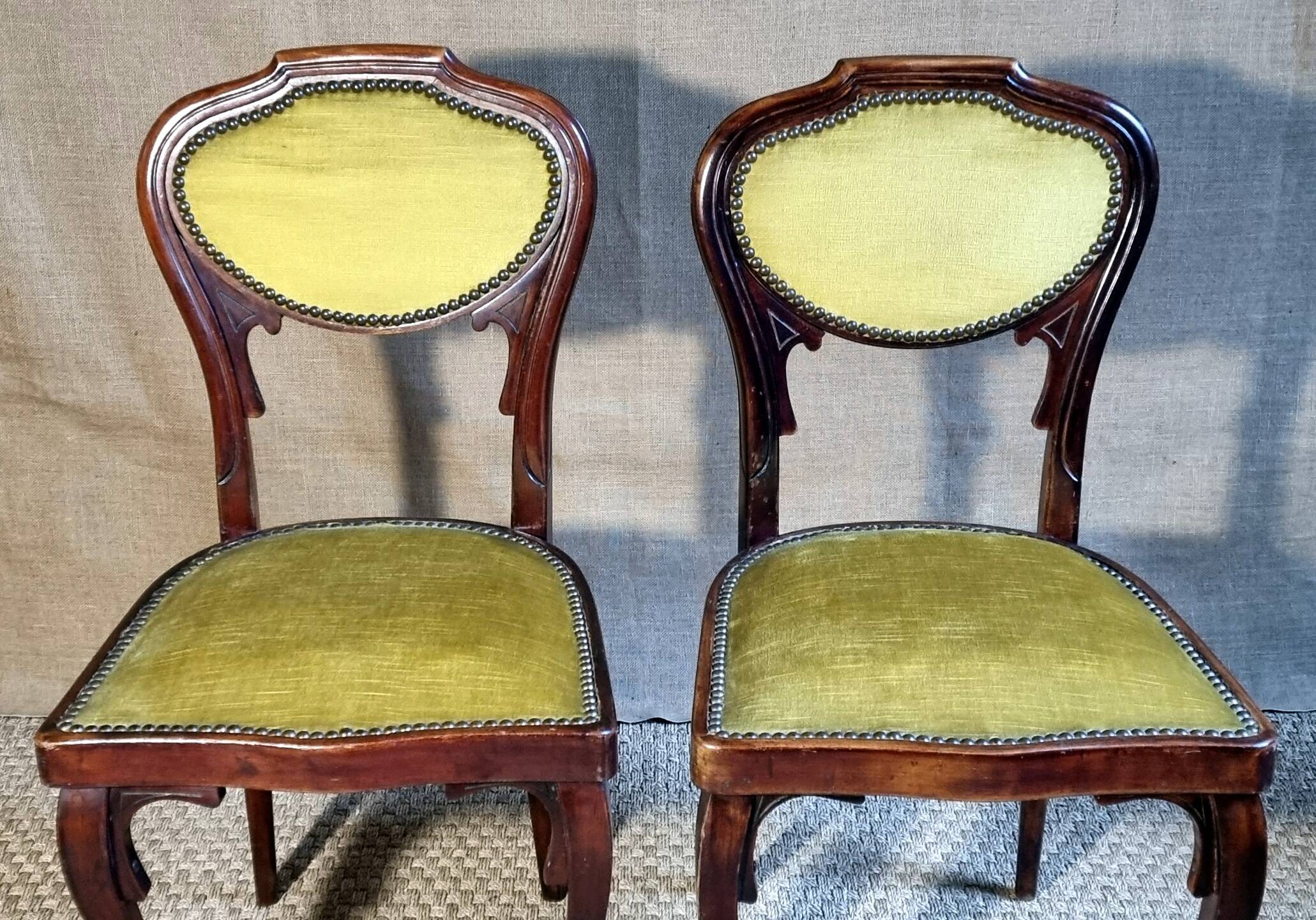 Pair of J&J KOHN Art Nouveau chairs from the Thonet era.