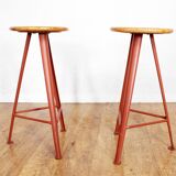 Pair of industrial stools