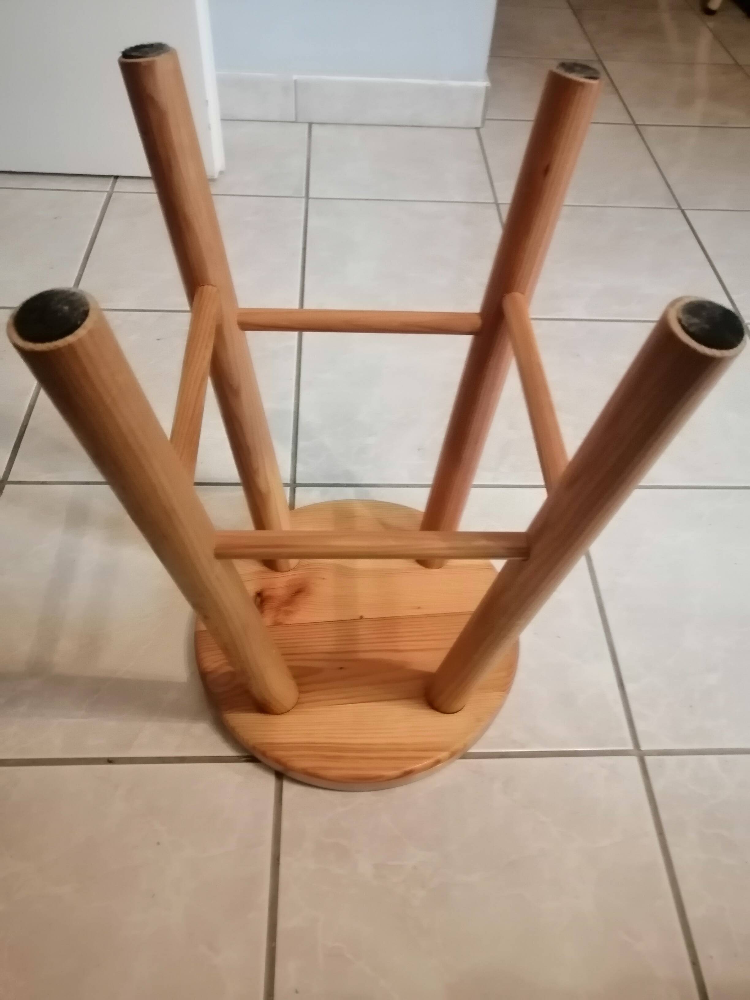 Wooden furniture stool
