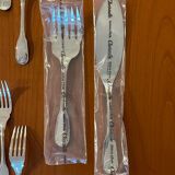 Christofle Vendome shell, fish cutlery and serving cutlery