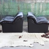 Post-modern upholstered sculptural armchair 1980