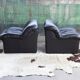 Fauteuil sculpturale rembourrée post-moderne 1980