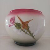 Delphin Massier earthenware cache pot