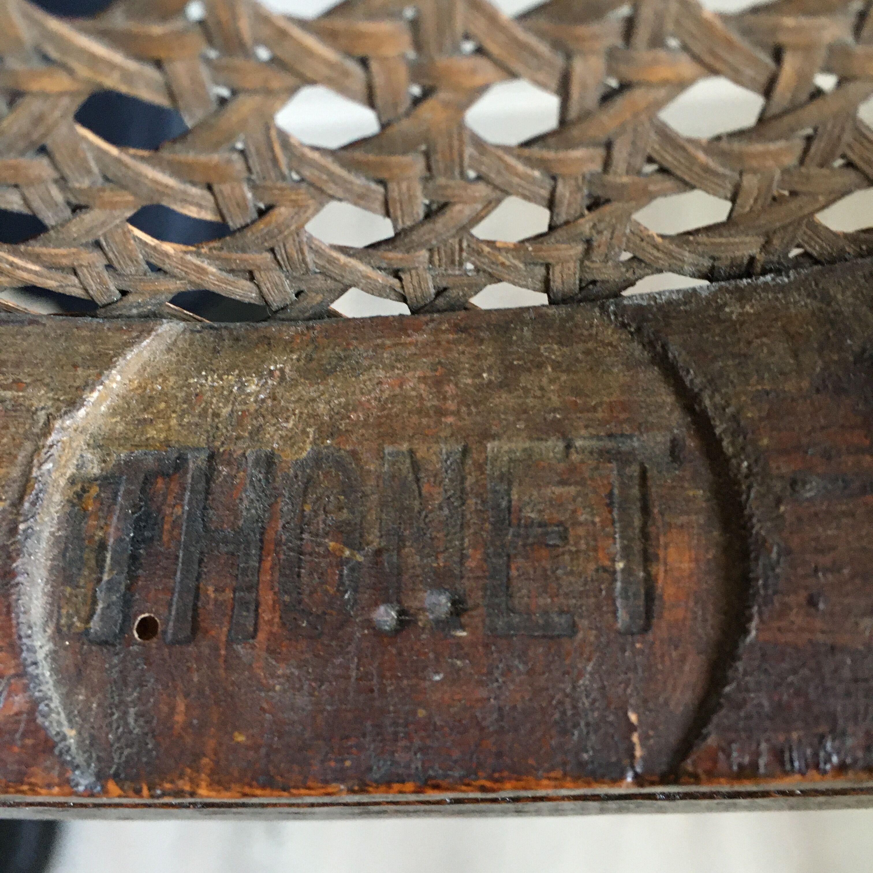 THONET child chair with mid xiX label