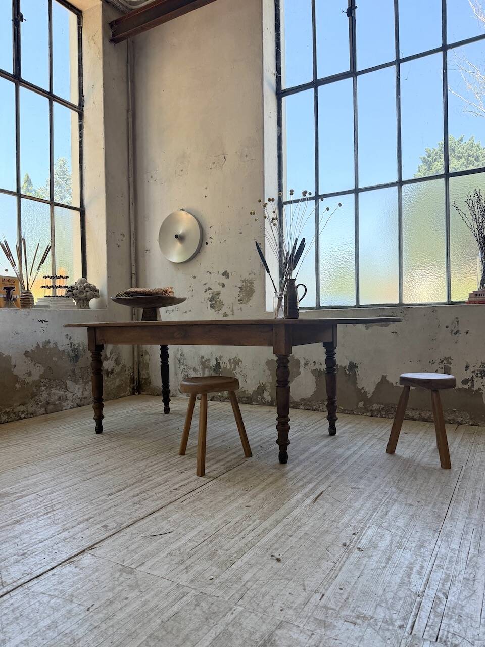 Oval farmhouse table 250cm pine