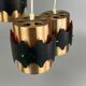 60s 70s lamp light ceiling lamp cascade lamp metal space age design