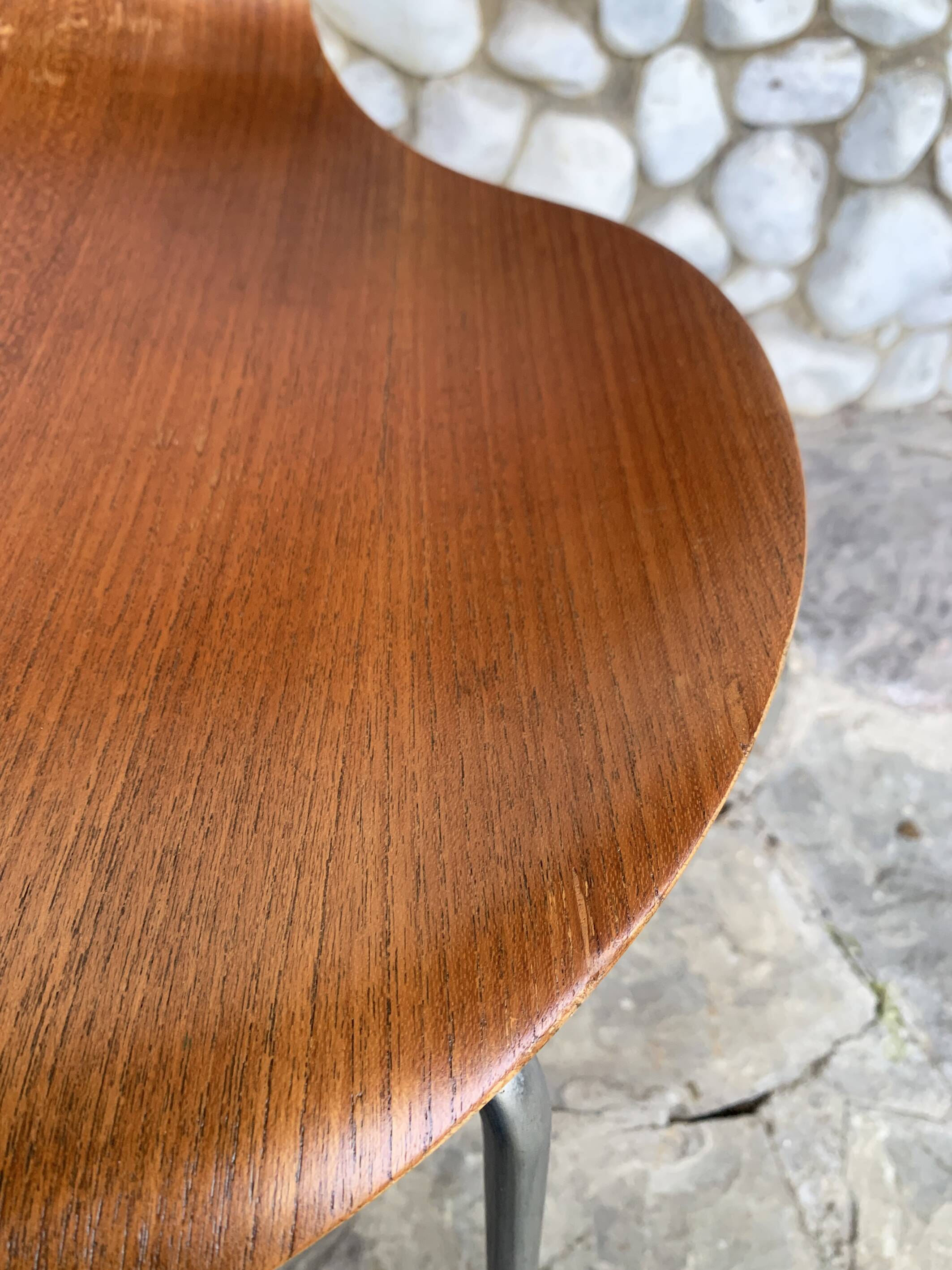 Teak 3107 butterfly chair Arne Jacobsen for Fritz Hansen, Teak 1965