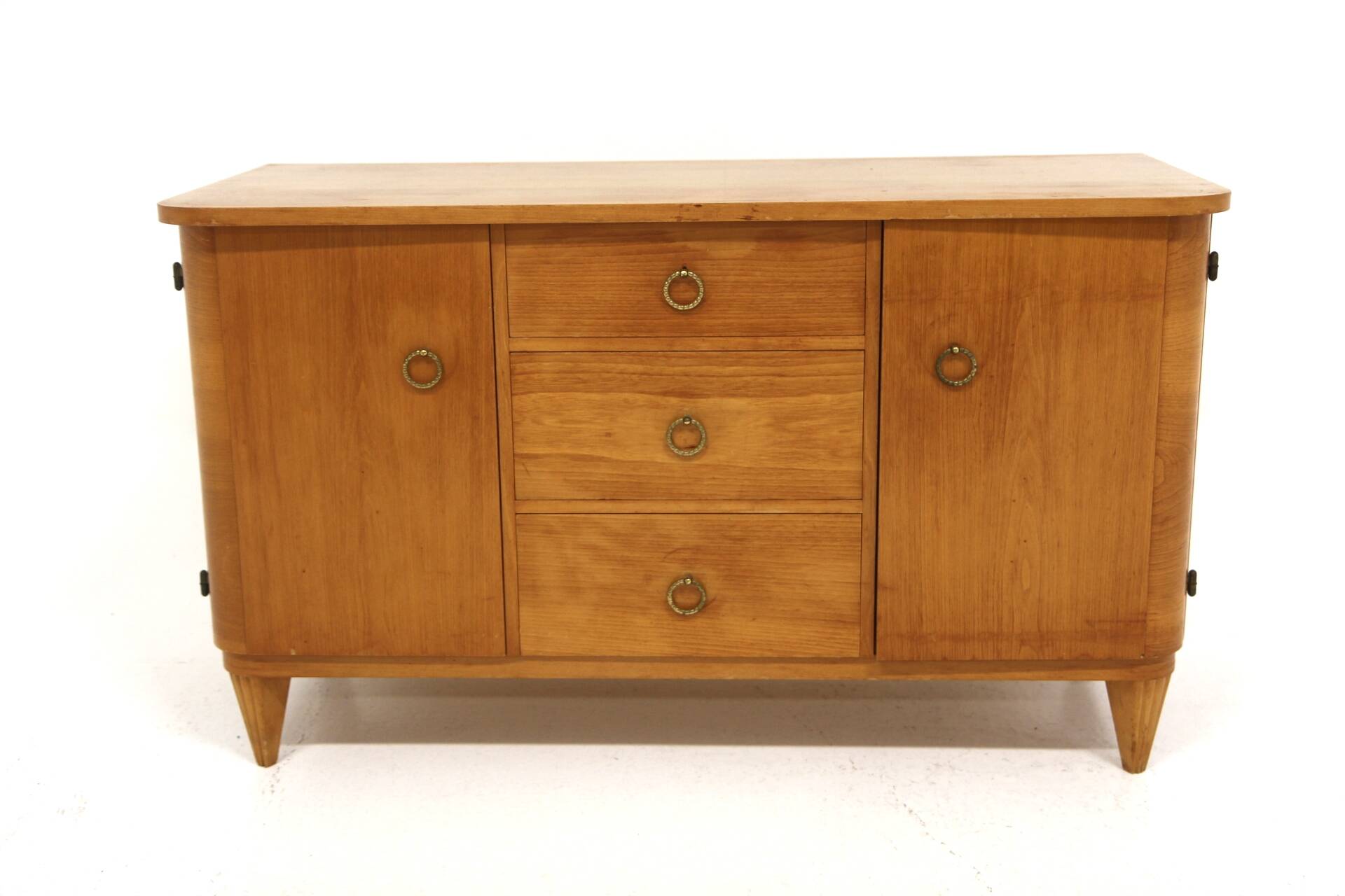 Scandinavian elm chest of drawers, Swedish modern, Sweden, 1940