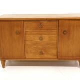 Commode scandinave en orme, Swedish modern, Suède, 1940