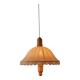Pendentif en bois et textile de Suède