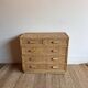 Vintage woven rattan bamboo chest of drawers