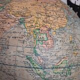 1950 standing globe