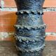 Vintage 1970s Black Ceramic Vase from VALLAURIS #D695