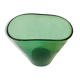 Glass vase blows green empoli