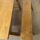 Solid oak farm table and benches