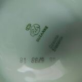 Cafeteria, creamer and sugar, puls, celadon & silver
