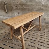 Old work table kitchen island bar table oak
