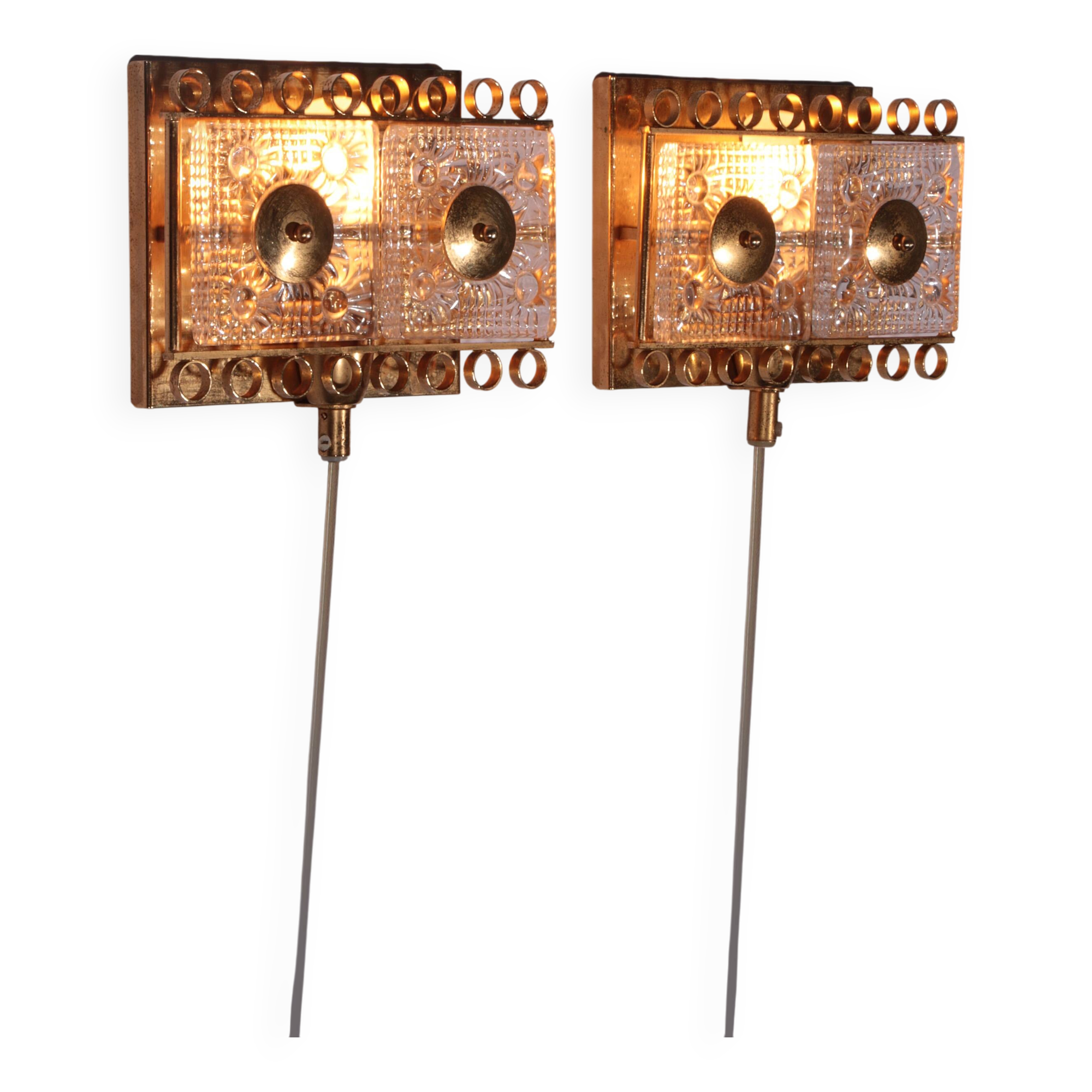 Wall Sconces by Carl Fagerlund made by Mpr Denmark,1960