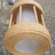 Handcrafted rope hanging lamp