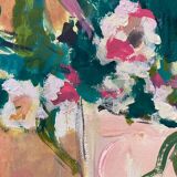 Painting Large "Bouquet of flowers of the fields" Gouache on xx° paper