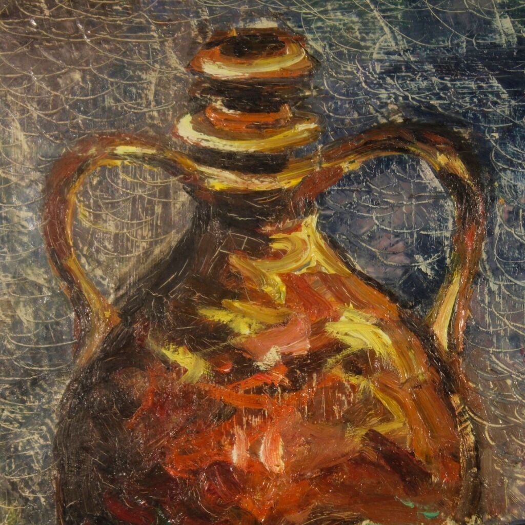 Italian still life painting in impressionist style