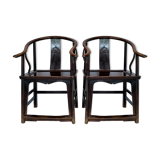 Pair of Chinese armchairs