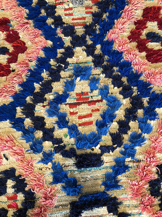 Carpet Berber Azilal vintage 210 x 110 cm