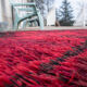 Scandinavian wool rug from Rya 70s.