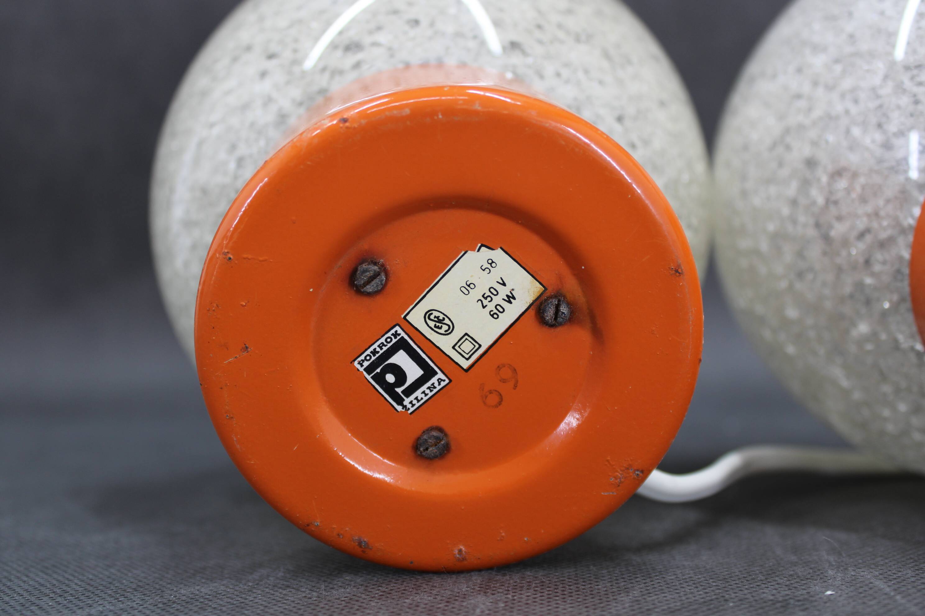 1970s Pair of Table lamps by Pokrok Zilina , Czechoslovakia