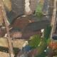 Swedish Oil on Panel“Composition” by Nils Folke Knafve –Vintage & Framed