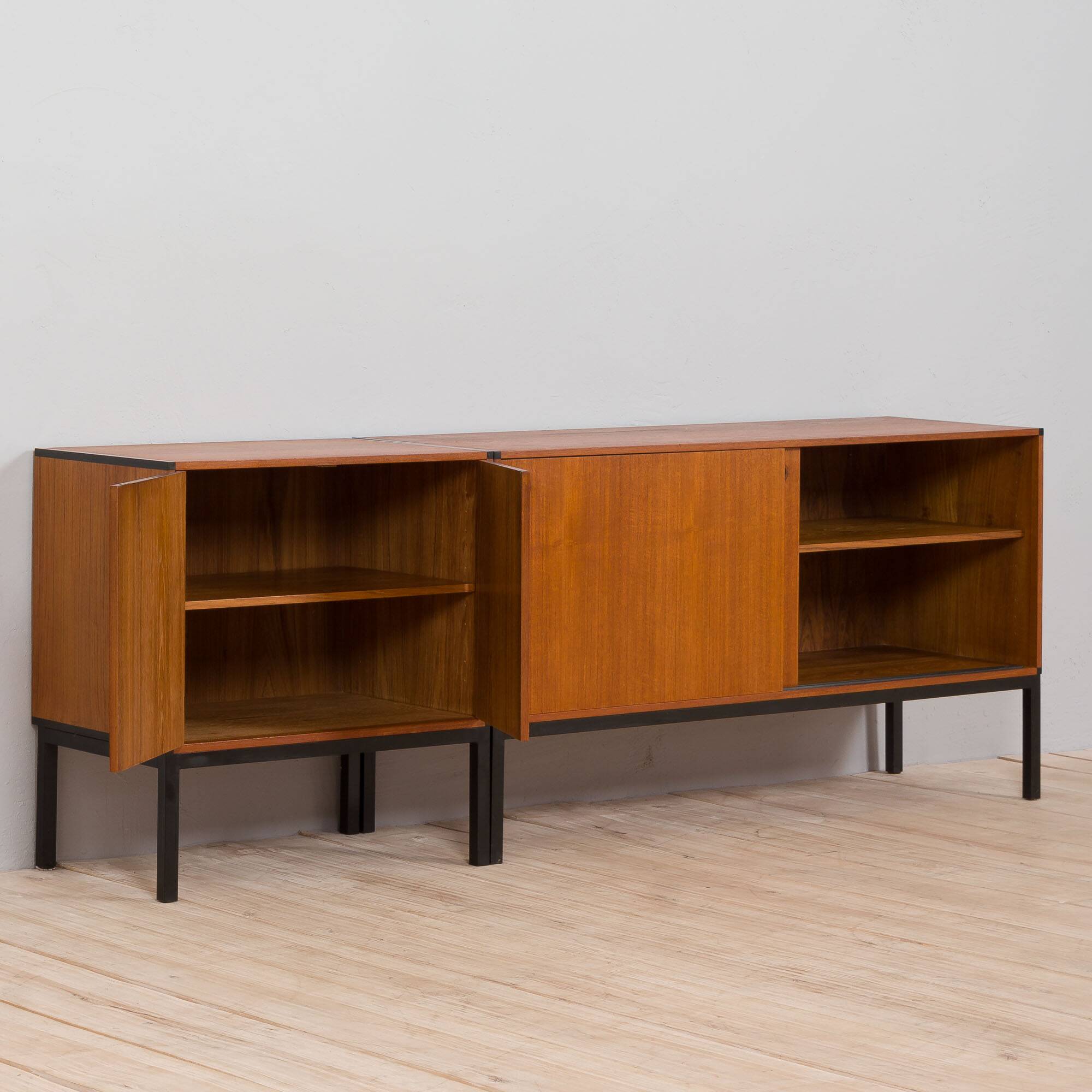 Set of 2 teak credenzas by Aksel Kjersgaard Danish sideboard, 1960s