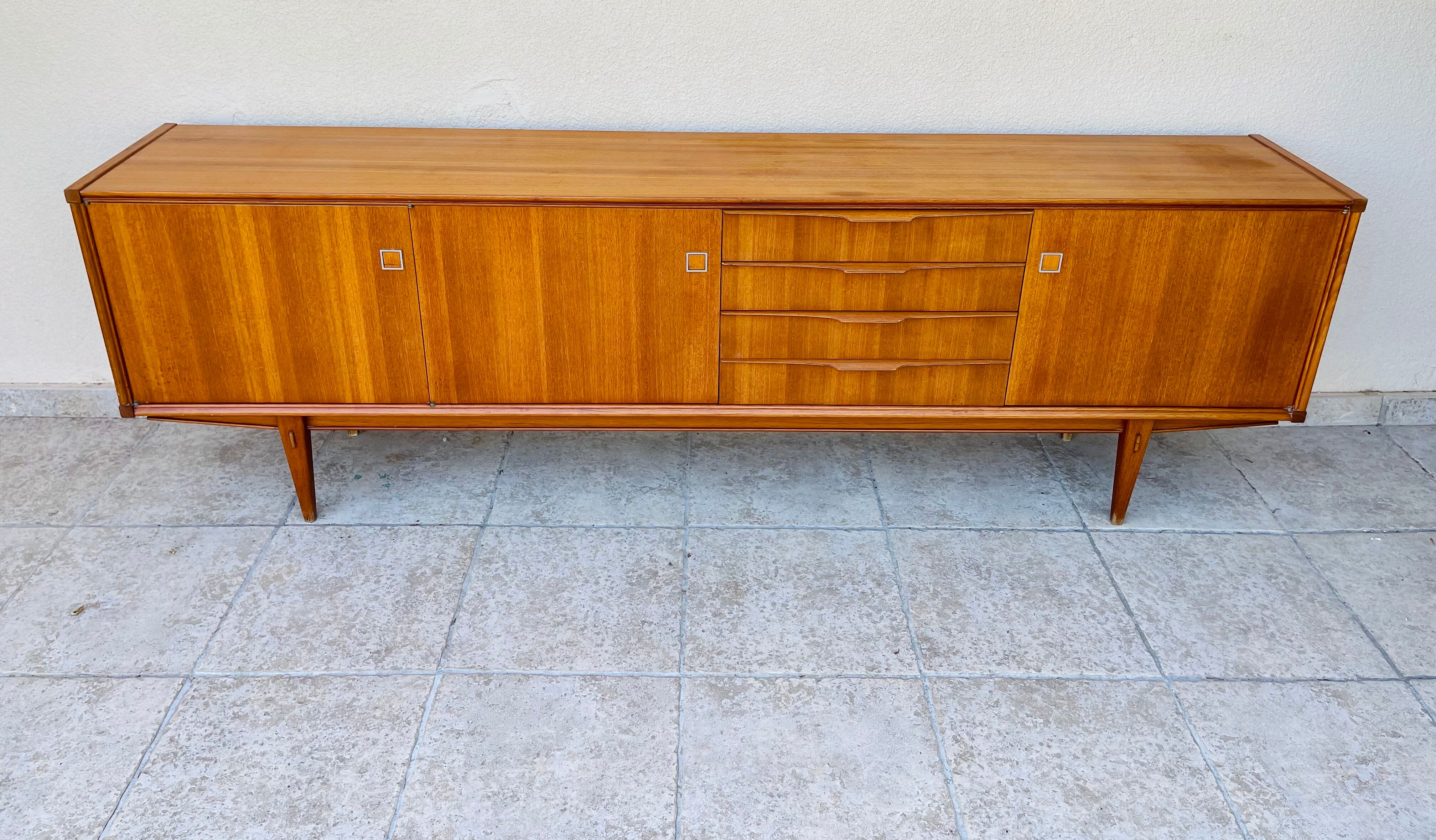 Scandinavian teak row