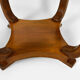 Round Art Deco pedestal table in walnut veneer circa 1930
