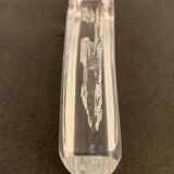 6 Striated and textured Daum crystal knife holders in their original box